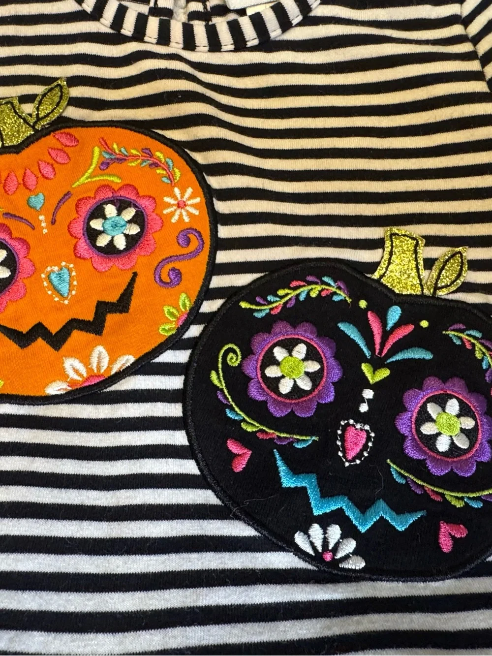 Emily Rose Halloween Dress 18M Sugar Skull Pumpkin Tutu Striped Tunic